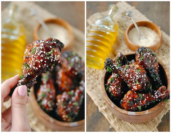 chicken, drumstick, wing, honey, balsamic vinegar, appetizer, snack, entree, recipe