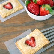 breakfast, homemade, poptart, kid, kids, valentine's day, vday, v-day, valentines day, heart, strawberry, jam, preserves, nutella, chocolate, pie dough, pie crust, pie