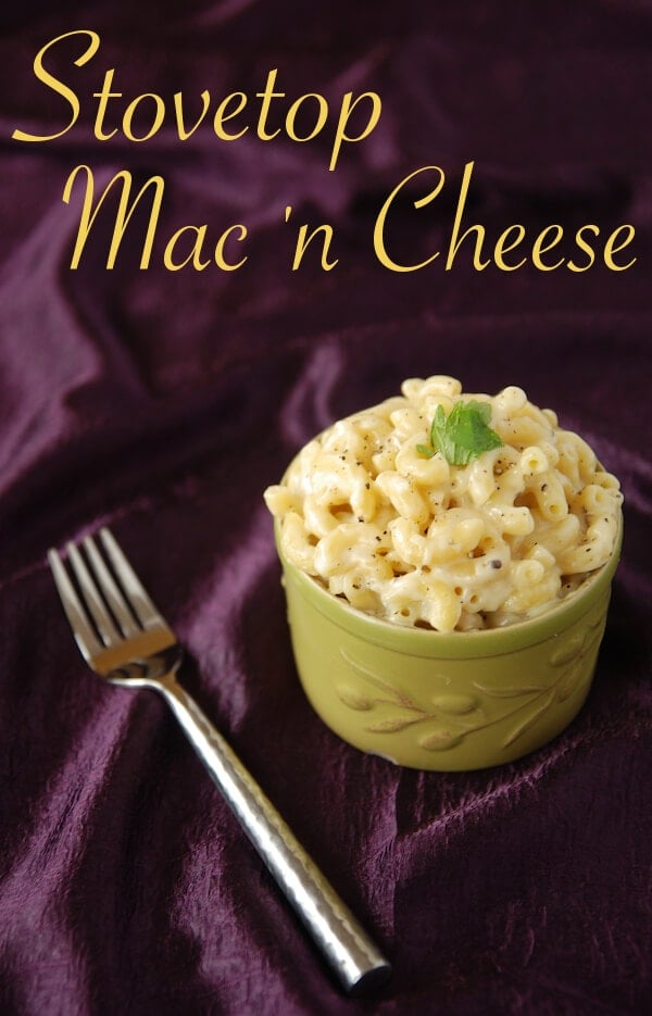 Stovetop Mac and Cheese stove top, easy, fast, quick, macaroni and cheese, mac 'n cheese, mac & cheese, macaroni & cheese,