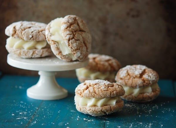 Carrot Crinkle Cookie Sandwiches from www.thenovicechefblog.com carrot cake, boxed cake, cake mix, boxed mix, store bought, easy, fast, cream cheese, dessert, cookies