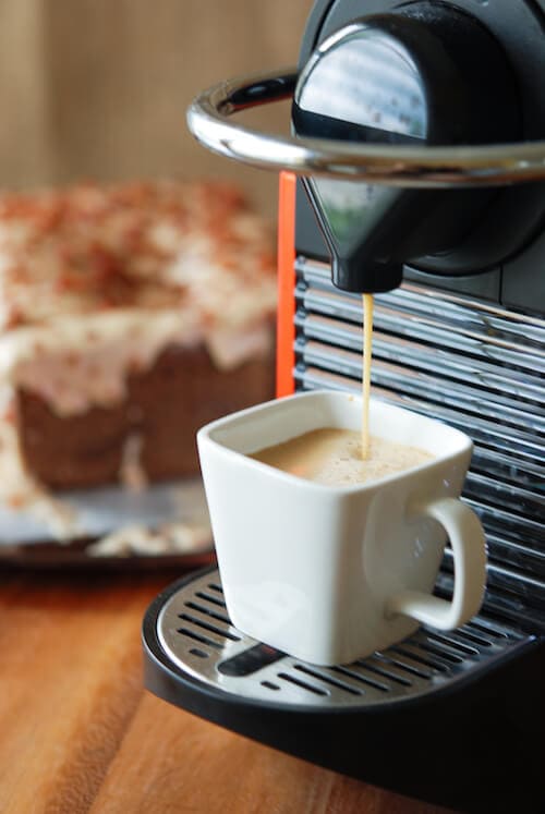 Espresso Poundcake with Maple Bacon Icing