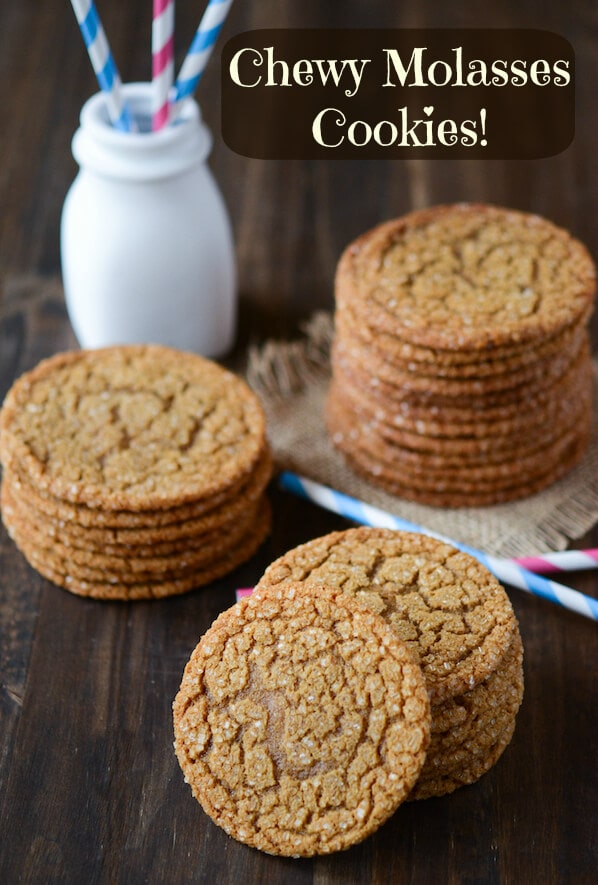 Chewy Molasses Cookies from www.thenovicechefblog.com