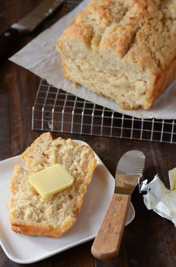Buttery Beer Bread from www.thenovicechefblog.com quick, easy, fast, quick bread, easy beer bread, fast beer bread