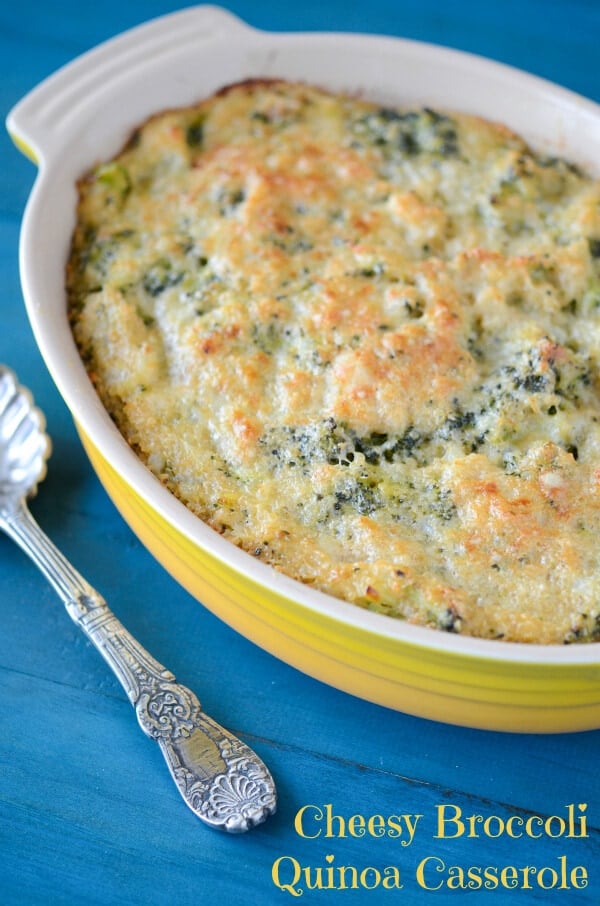 Cheesy Broccoli Quinoa Casserole from www.thenovicechefblog.com