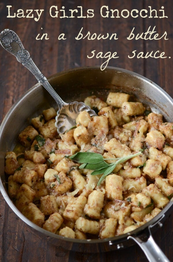 Lazy Girls Gnocchi in a Brown Butter Sage Sauce from www.thneovicechefblog.com