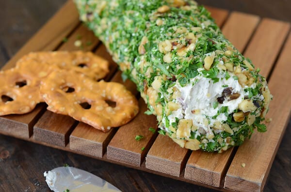 Date, Walnut & Blue Cheese Log from thenovicechefblog.com